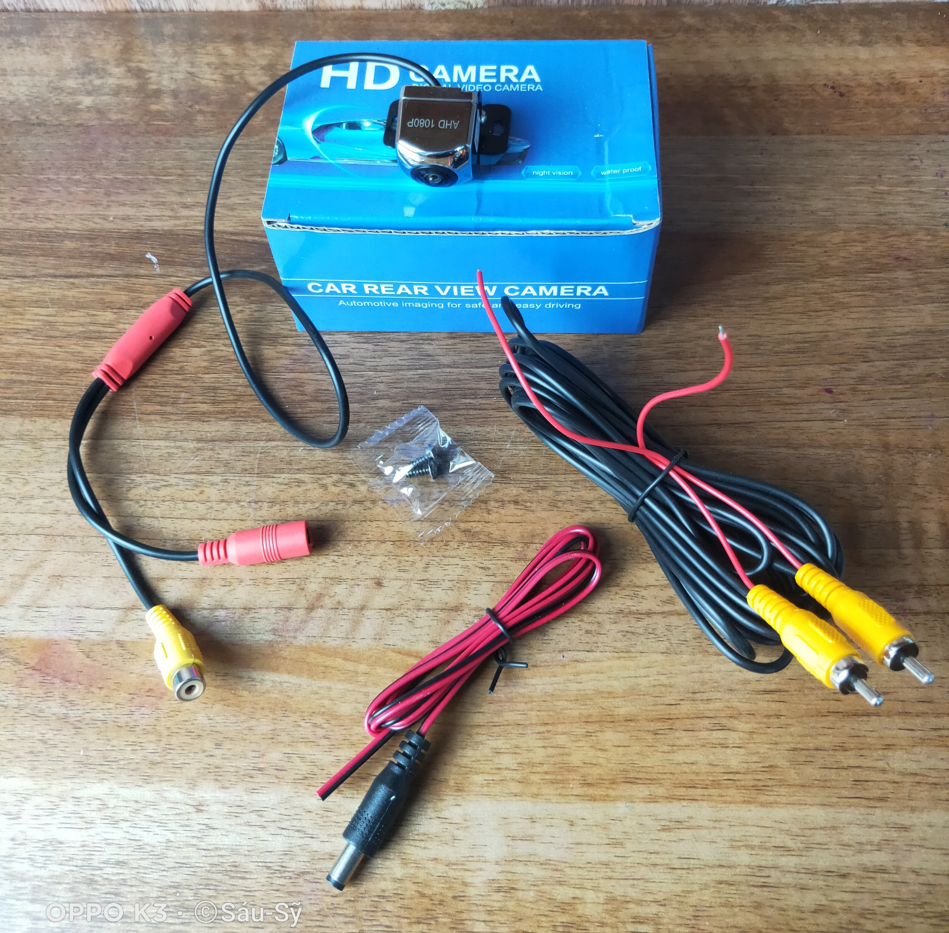 Camera Lùi AHD 1080p Mạ Bạc thấu kính lồi Siêu Nét chân cánh bướm dễ lắp Cho Màn Android ô tô 3G-4G Cam lùi hồng ngoại