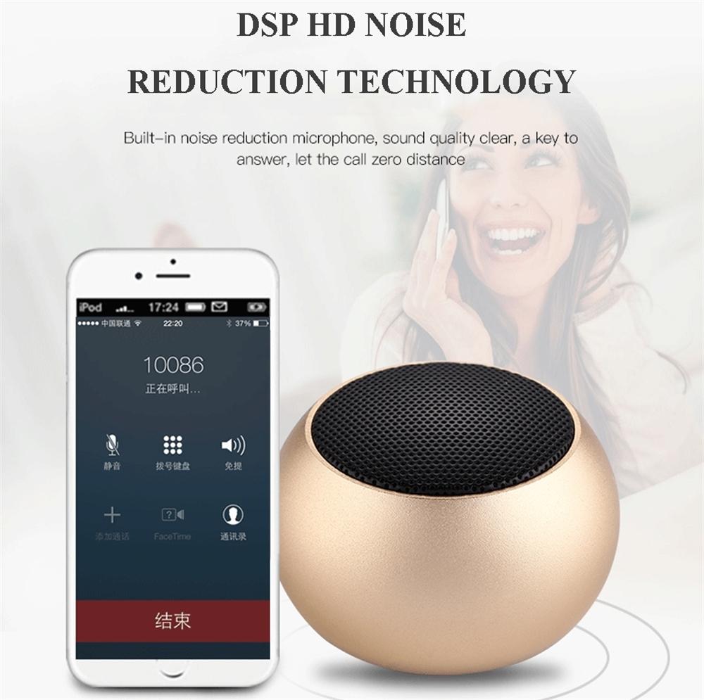 Loa Bluetooth mini Thể thao ngoài trời Bỏ túi Loa không dây Kết nối TWS Vỏ thép nhỏ Vỏ kim loại Loa nghe nhạc âm thanh nổi Màu sắc: Đen