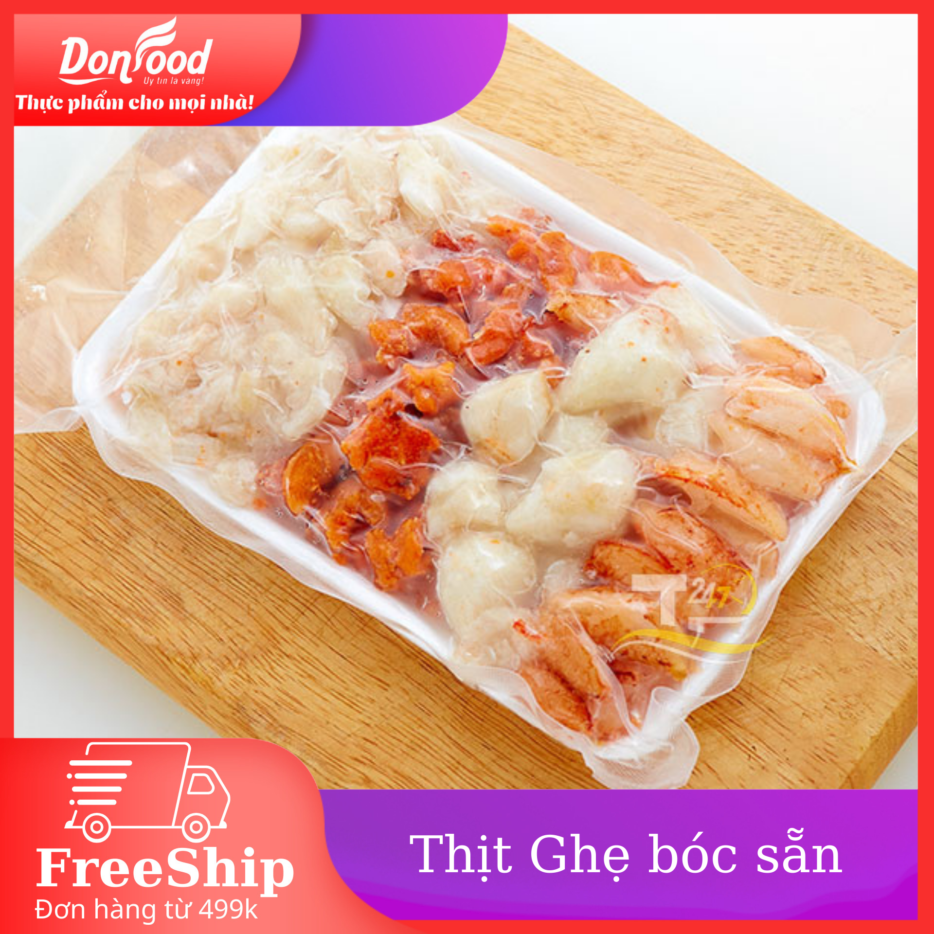 -Thịt Ghẹ Bóc Sẵn -500gr
