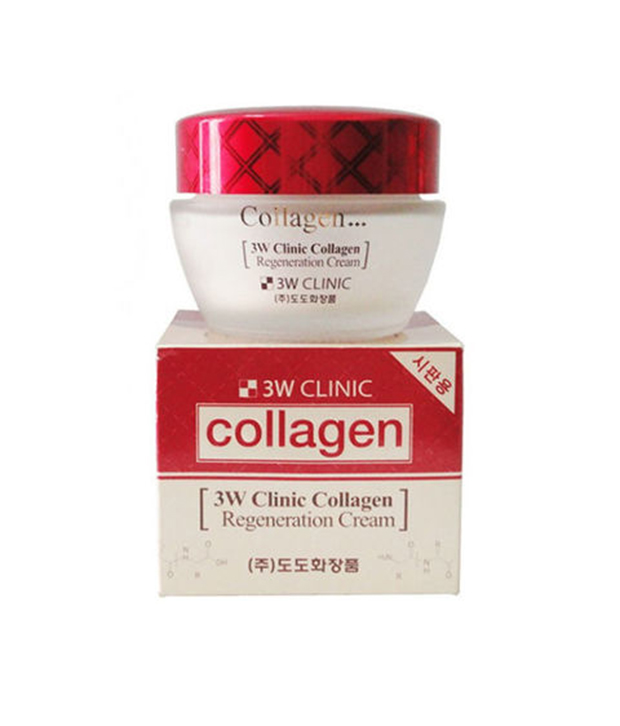 Kem dưỡng da trắng sáng collagen chống lão hóa 3W Clinic tặng 2 mặt nạ Jant Blanc