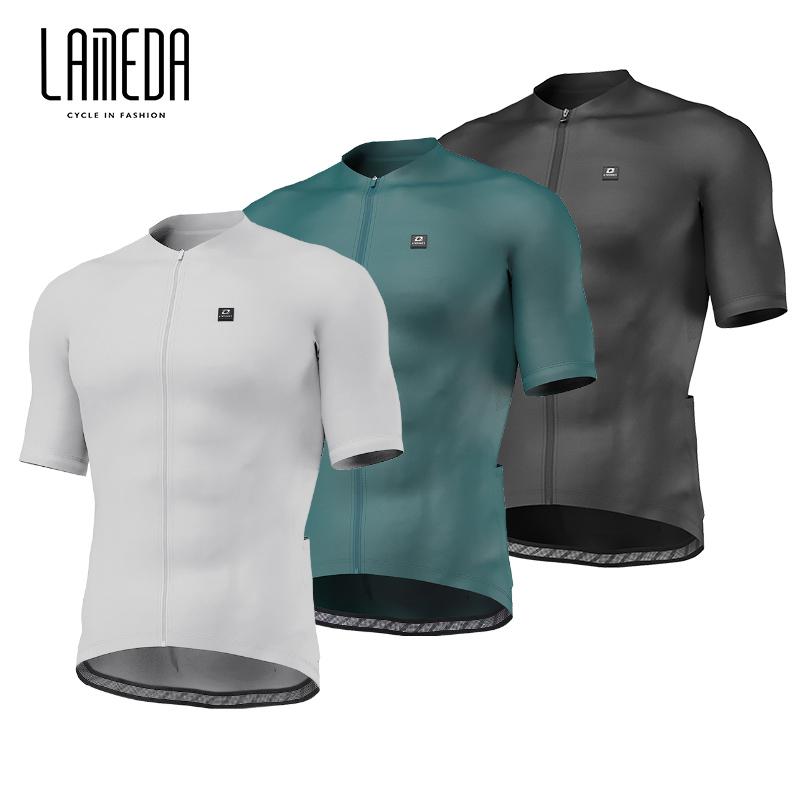 LAMEDA mùa hè tay ngắn đi xe đạp quần áo nam mùa xuân và mùa hè đi xe đạp áo khoác xe đạp leo núi quần áo Color: Black Size: XXXL
