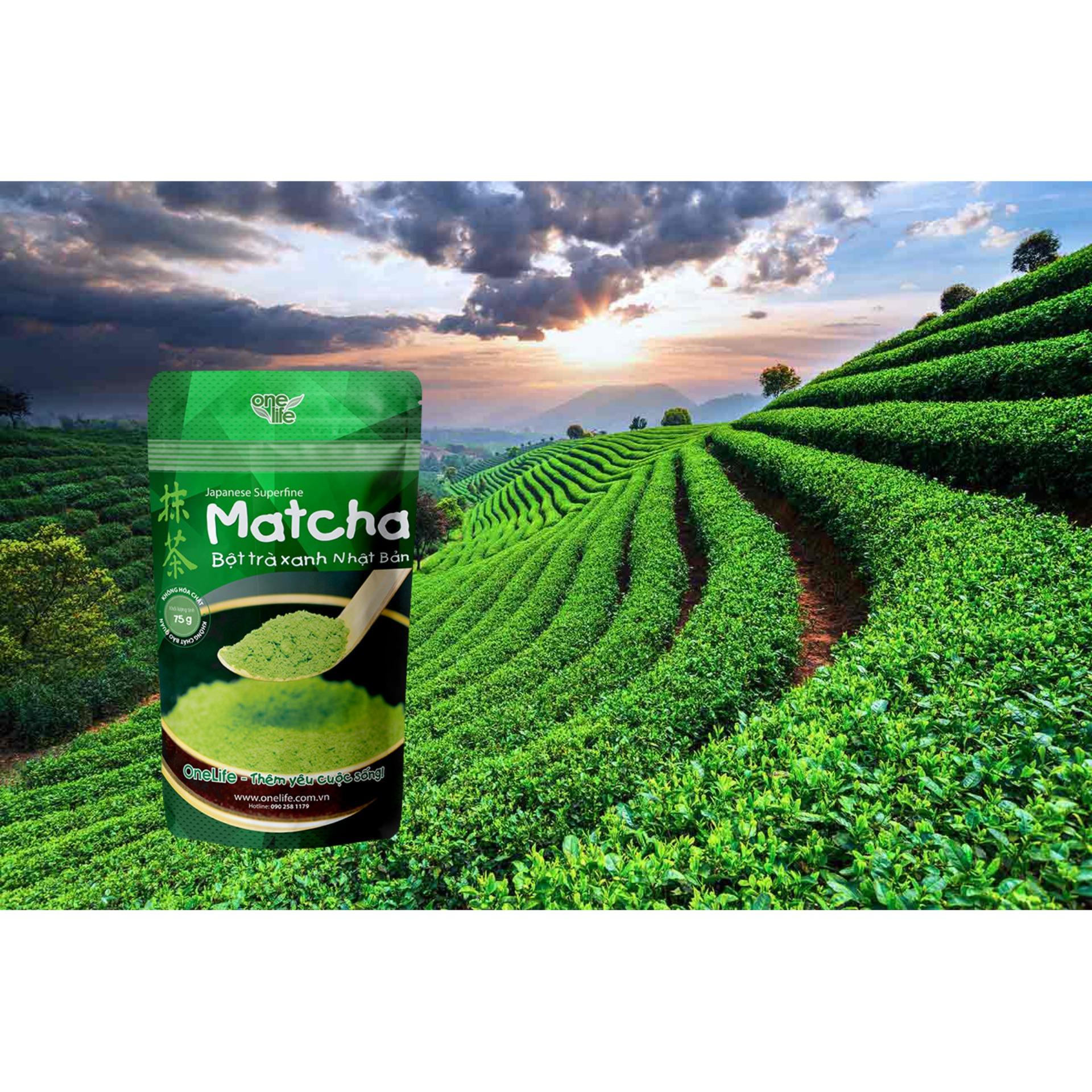 Bột Trà Xanh Nhật Bản Matcha OneLife (Bịch 75gr)