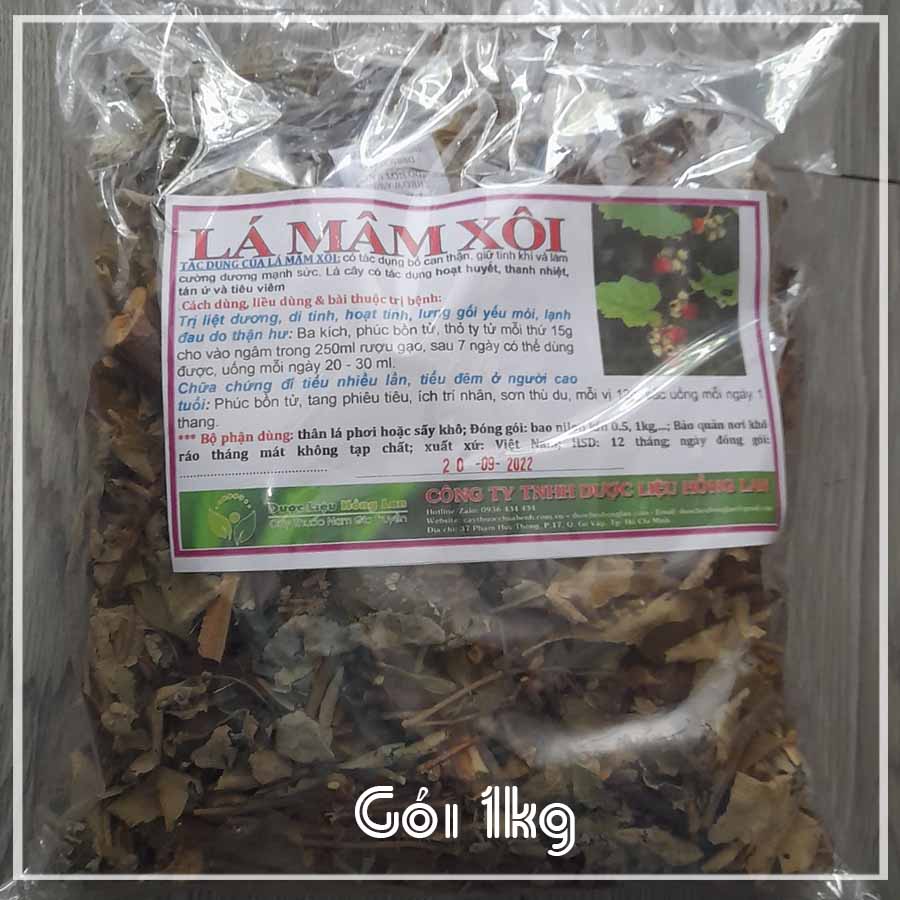 Lá Mâm Xôi khô sạch đóng gói 1kg