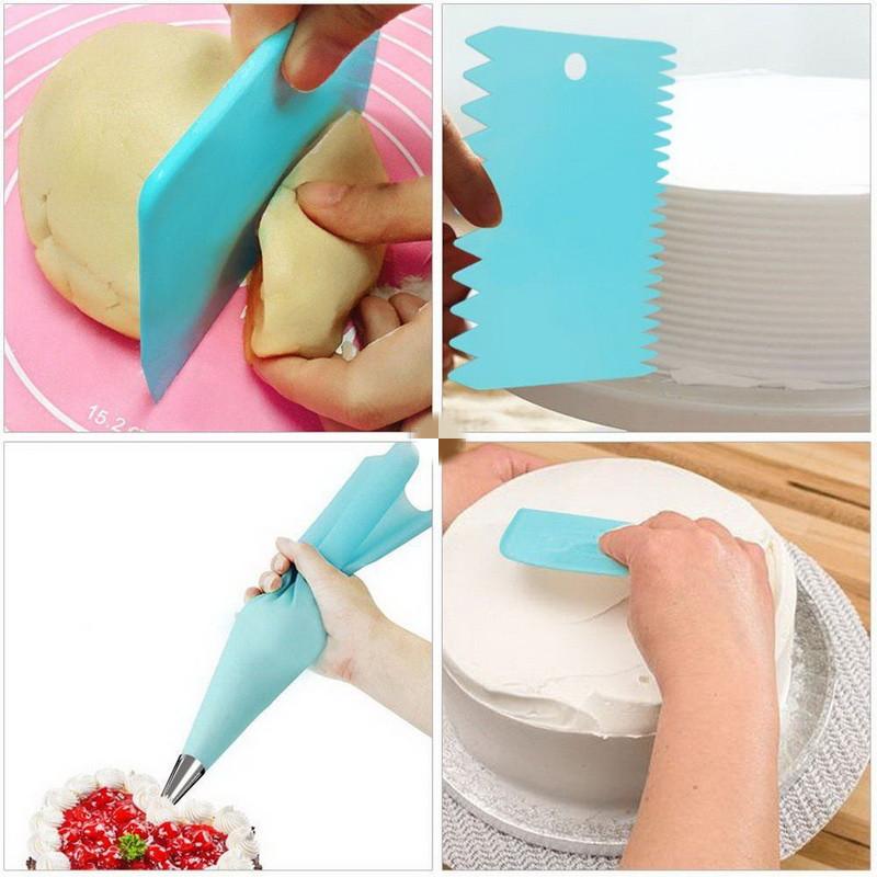 52 Cái/bộ Bánh Bàn Xoay Bộ Đa Năng Trang Trí Bánh Bộ Bánh Ngọt Ống Fondant Đảng Nhà Bếp Tráng Miệng Dụng Cụ Làm Bánh