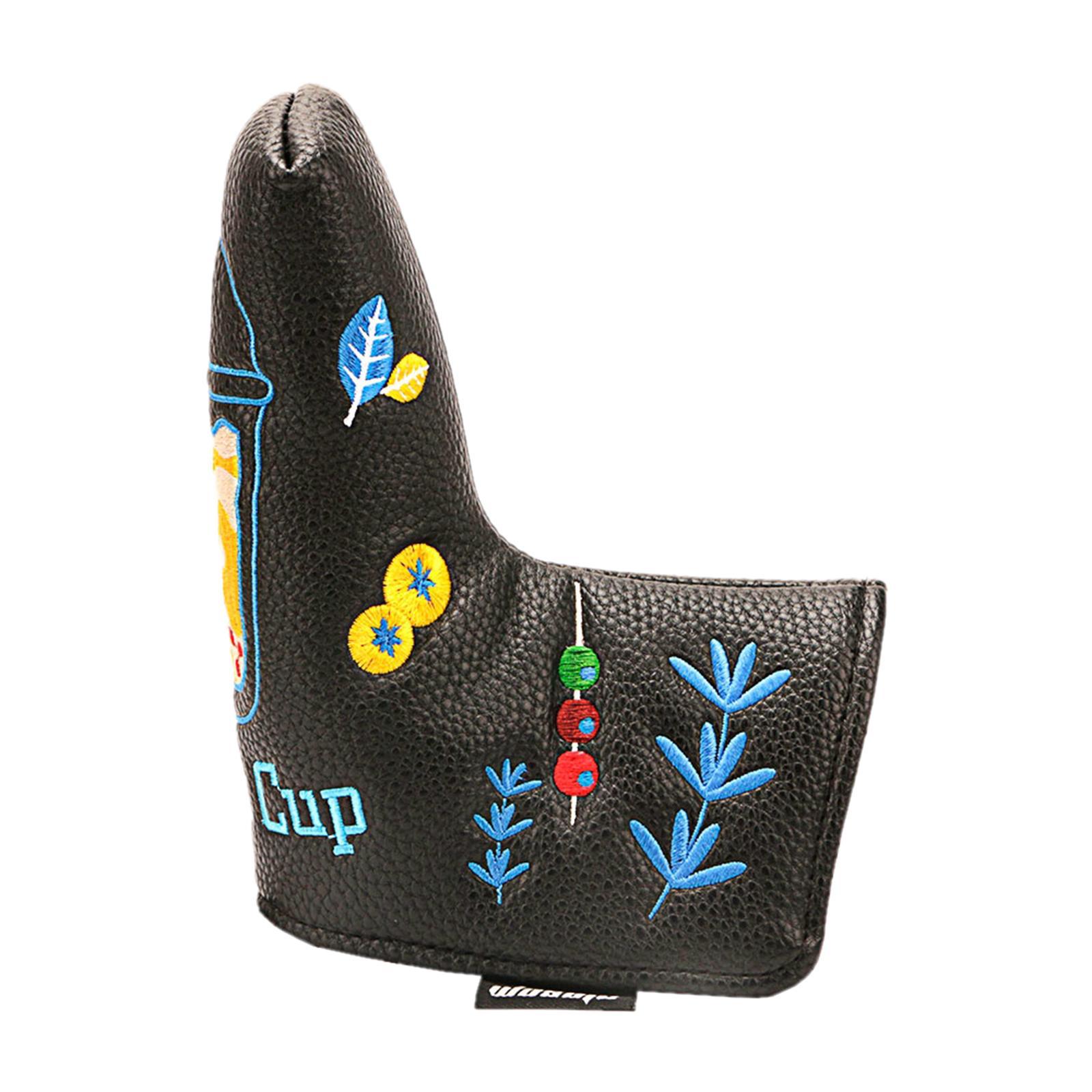 Golf Putter Headcover Club Head Cover Protection Waterproof Black