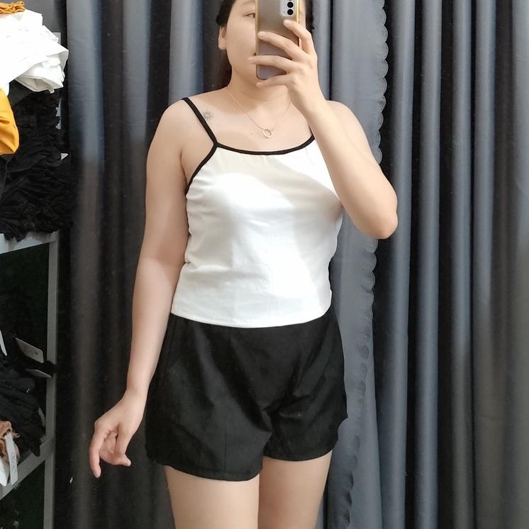 Quần đùi xếp ly bigsize nữ, Quần bigsize nữ ngoại cỡ từ 60-100kg QDXL