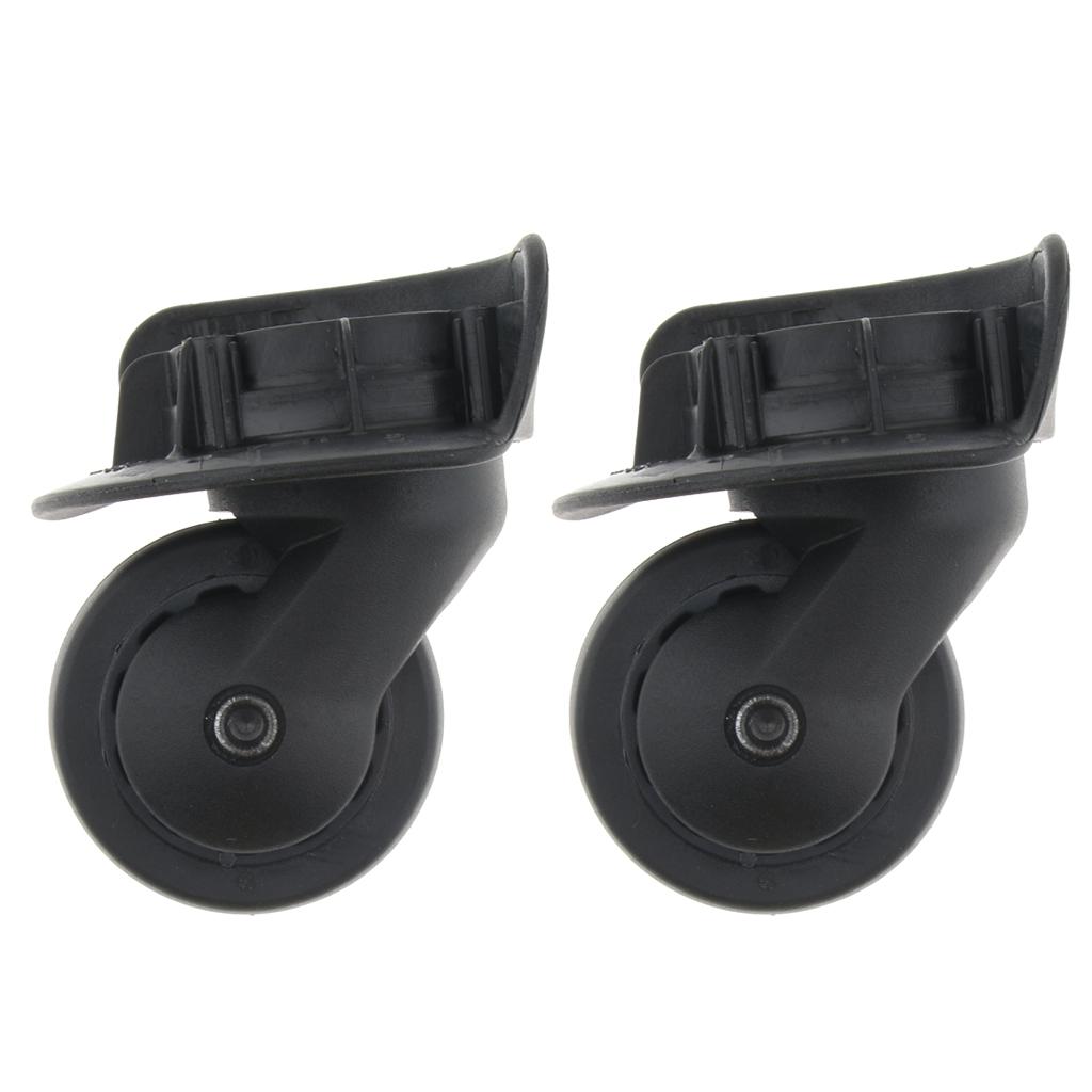 2pcs Universal Swivel Suitcase Luggage Casters Replacement Wheels A65-Size S