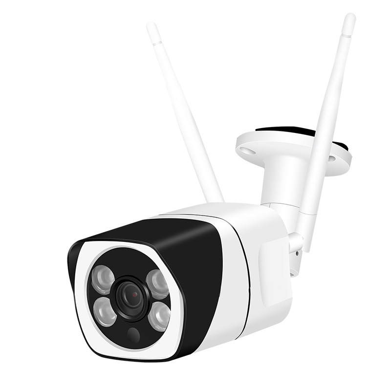 Camera IP Wifi Trong nhà Ngoài trời Yoosee 9104A 2 Râu thực FullHD 1080P 2 LED trợ sáng đàm thoại 2 chiều (Trắng) Hàng Nhập Khẩu