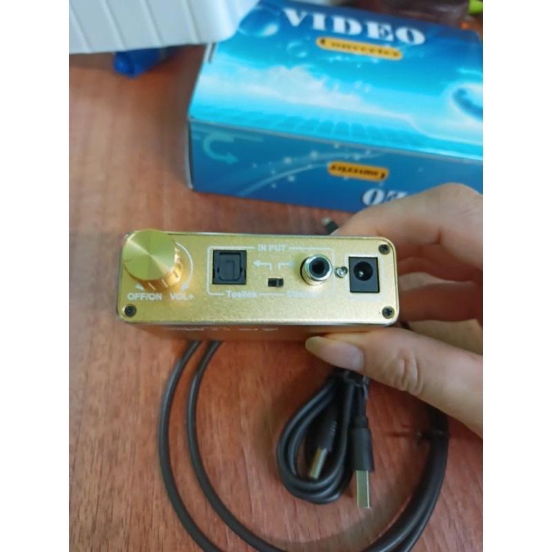 Bộ Chuyển Âm Thanh TV 4K Quang Optical Sang Audio AV Ra Amply + Cáp Optical HÀNG CHÍNH HÃNG BNIB