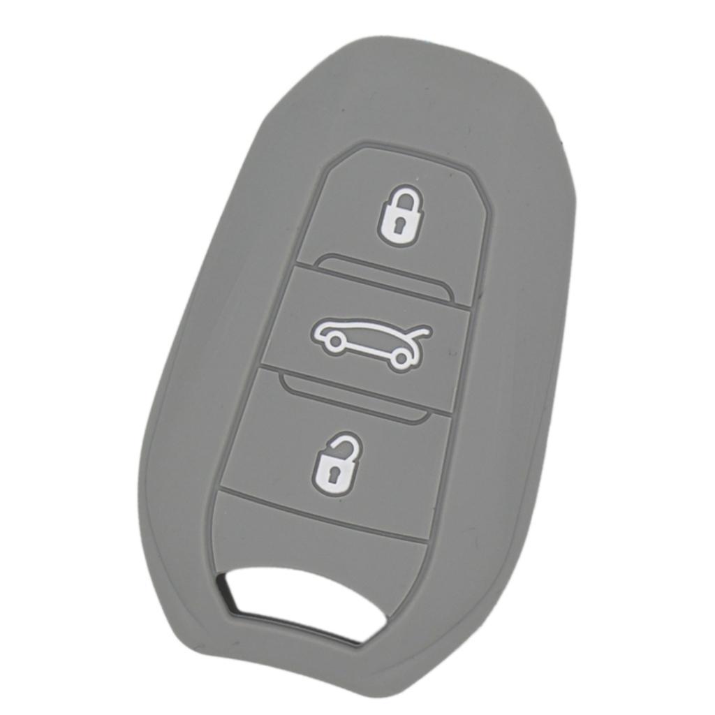 Silicone Car Key for Smart Remote Key Fob Case Shell Gray