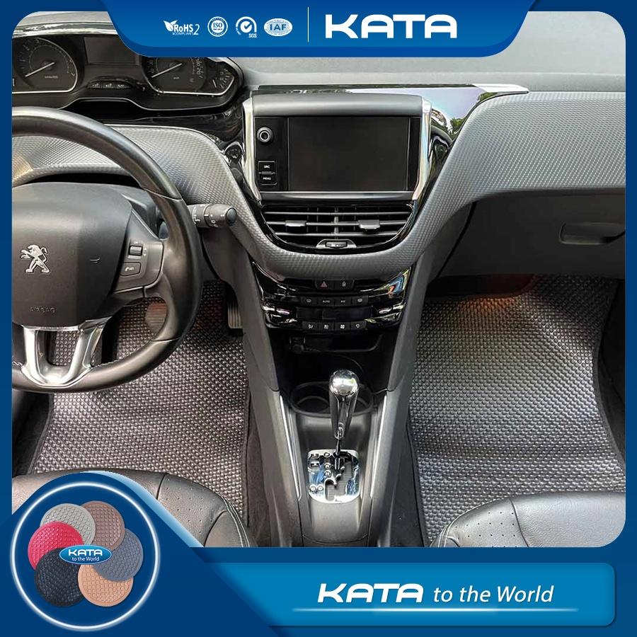 Thảm lót sàn ô tô KATA cho xe Peugeot 208  - Khít với sàn xe, Chống trơn, Không mùi, Không ẩm mốc
