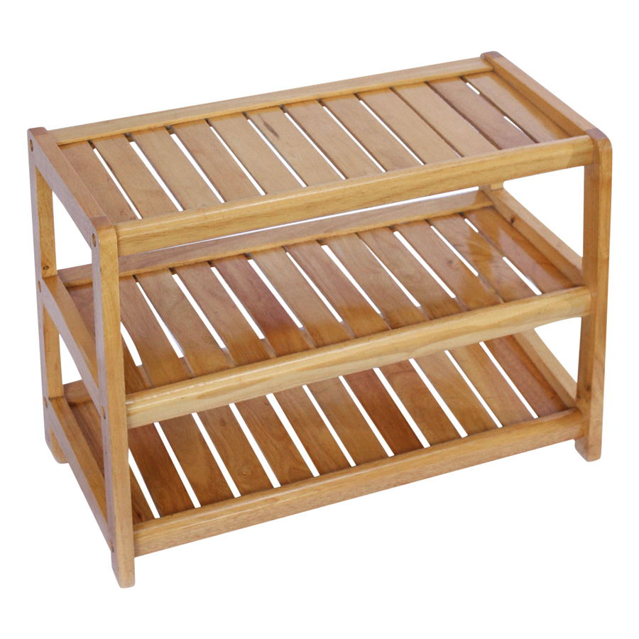 Kệ Dép 3 Tầng Phương Lâm - Màu Tự Nhiên