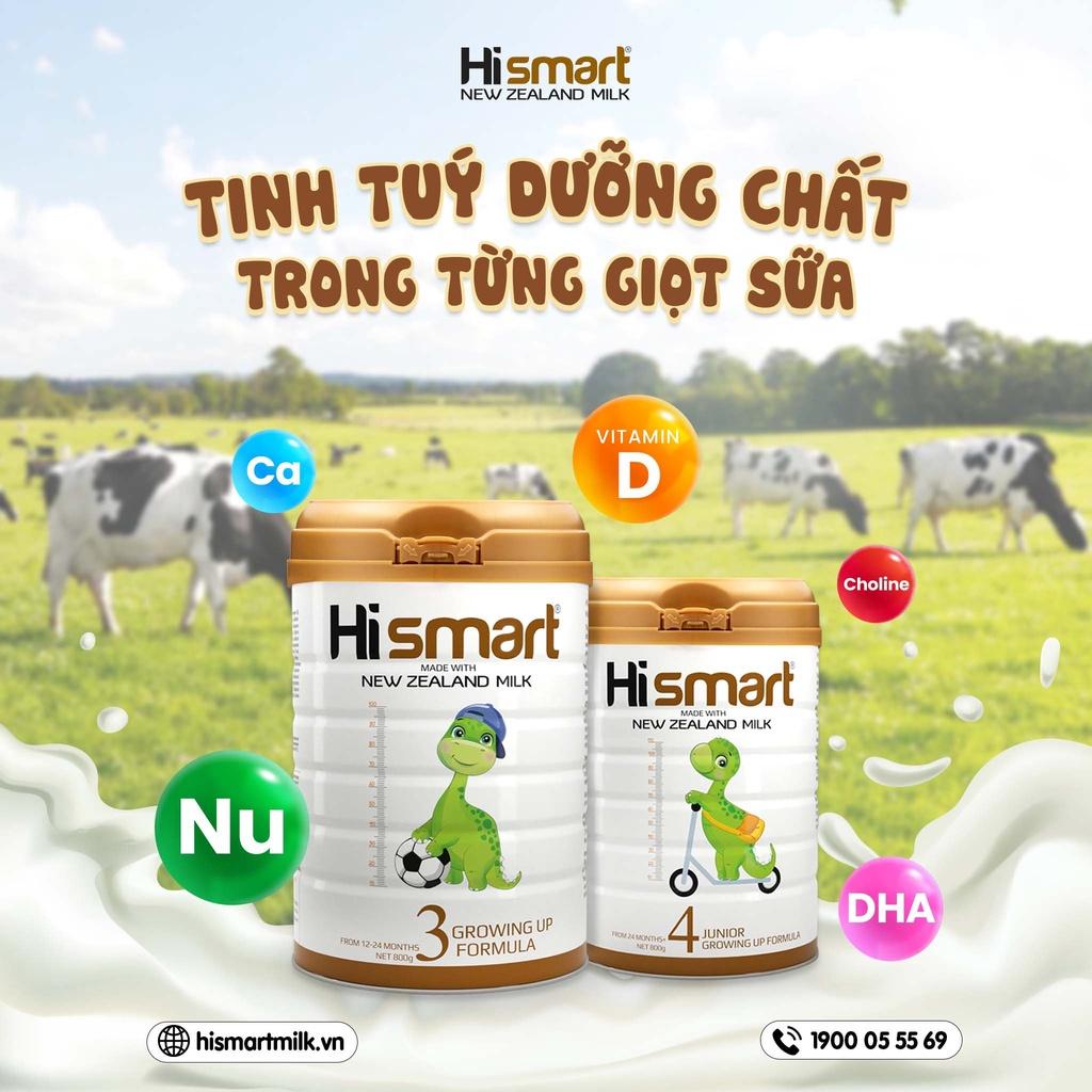 Sữa bột Hismart số 3_Cho bé từ 12-24 tháng tuổi - xuất xứ 100% New Zeland - 800g