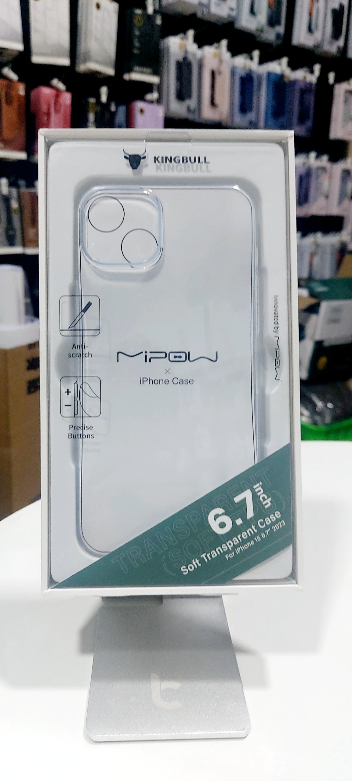 Ốp Silicon Trong Suốt Mipow Ultra Thin transparent Dành Cho iPhone 15 Series Hàng Chính Hãng