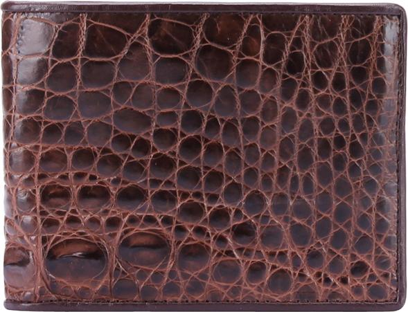Bộ Ví & Thắt Lưng Nam Da Cá Sấu Huy Hoàng HT2240-HT4202 (23 x 11,5 cm) - Nâu Đất