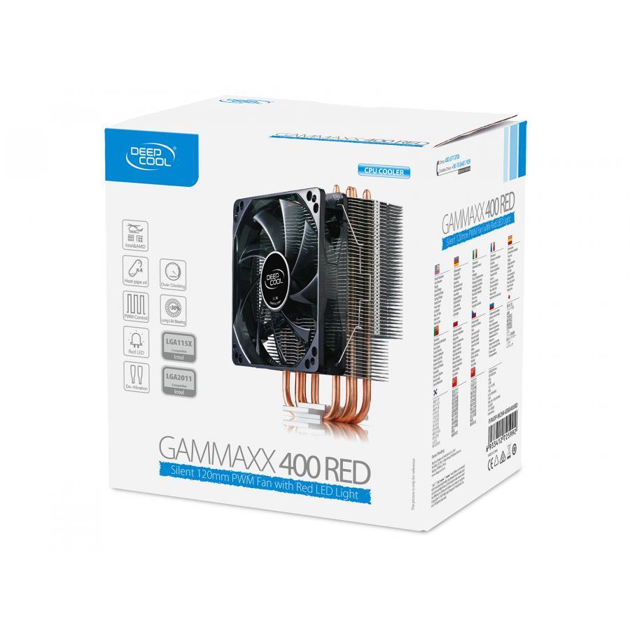 Bộ tản nhiệt cho CPU Deepcool Gammaxx 400 Red- Hàng Chính Hãng