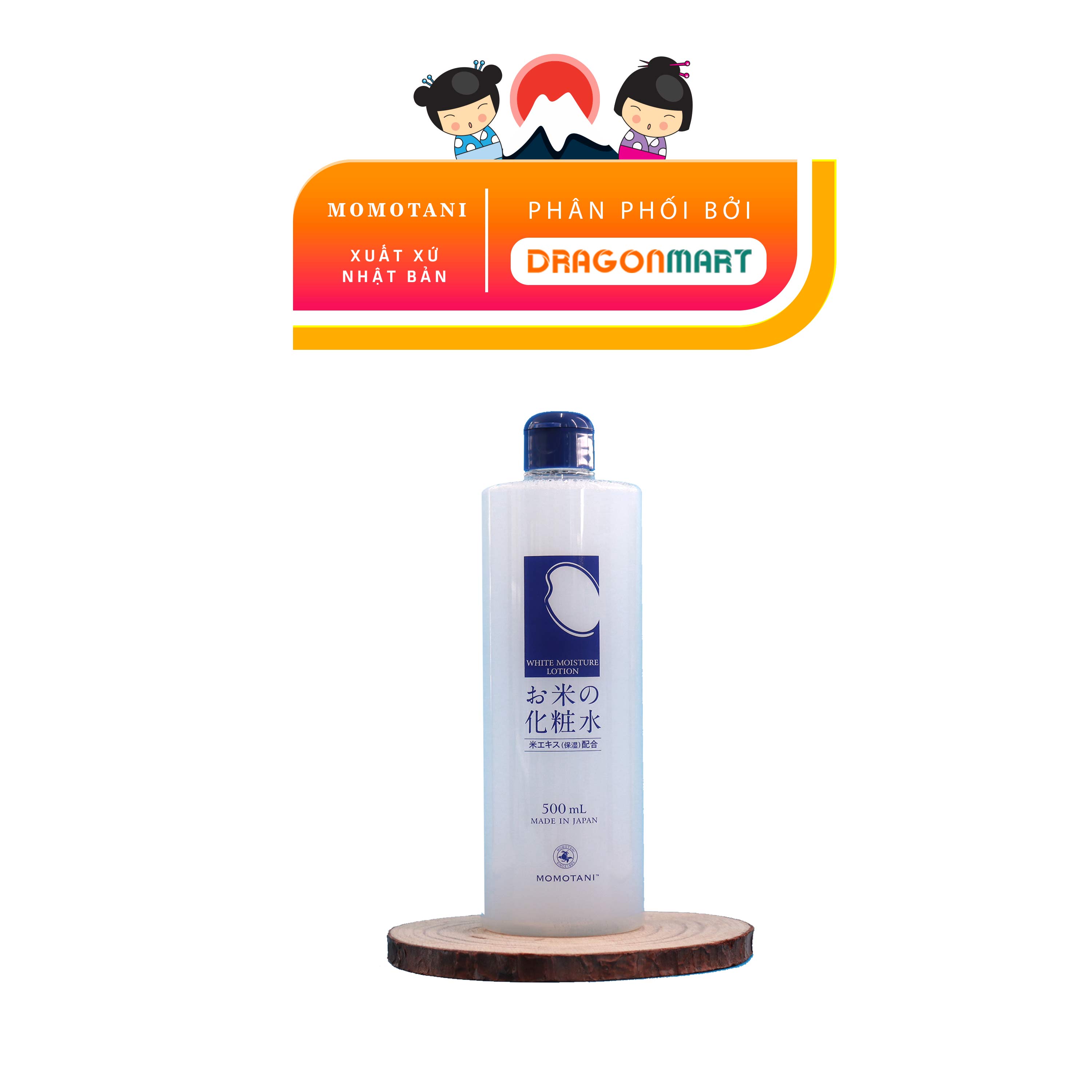 Nước Hoa Hồng Dưỡng Trắng Momotani White Moisture Lotion