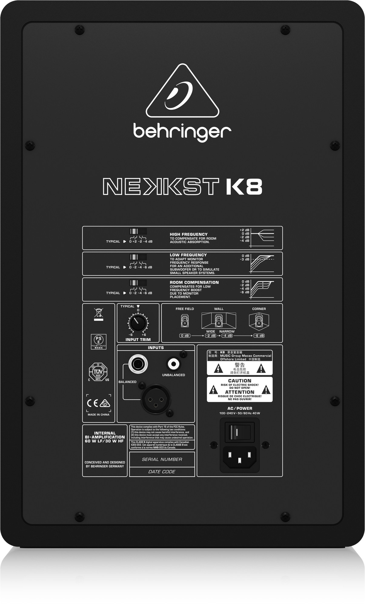 Behringer NEKKST K8 - Loa Monitor phòng thu-Hàng Chính Hãng