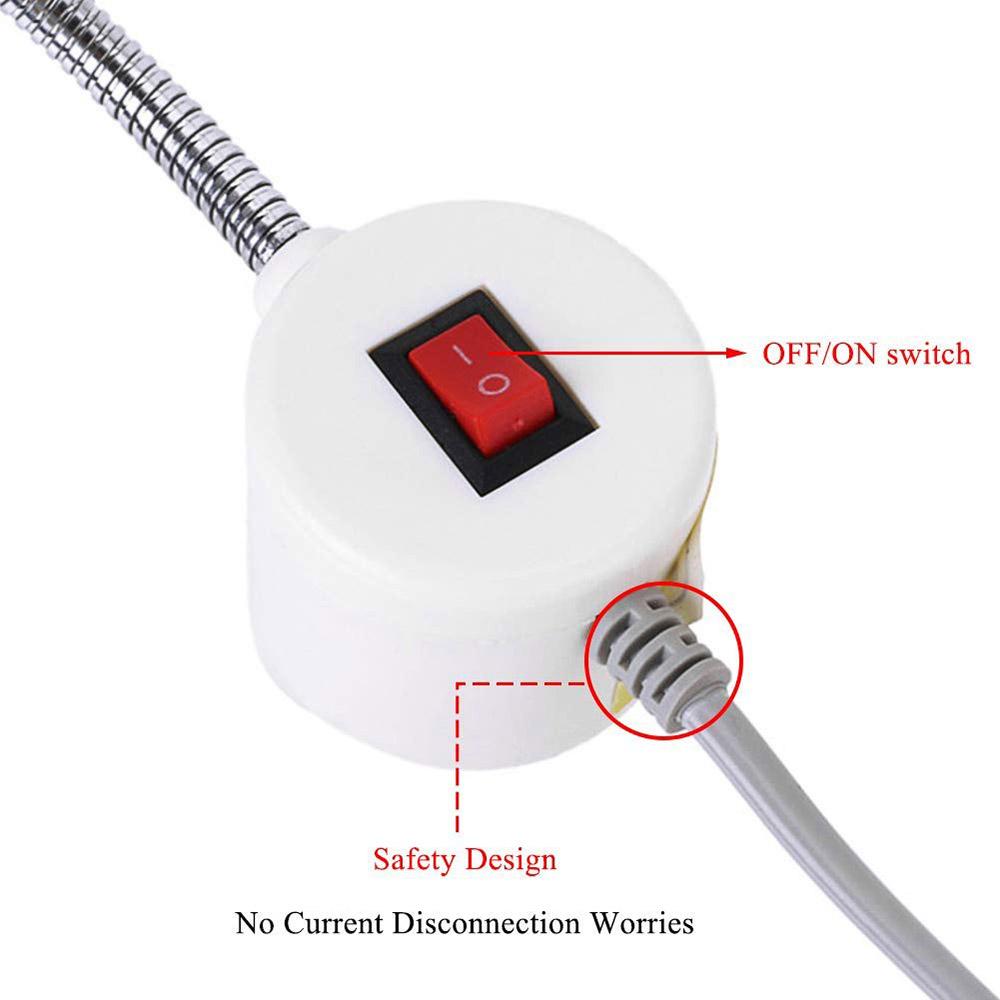 SMD2835 30 Đèn máy may đèn LED Đèn công việc linh hoạt đa chức năng với nam châm đèn công nghiệp cho máy tiện, máy khoan