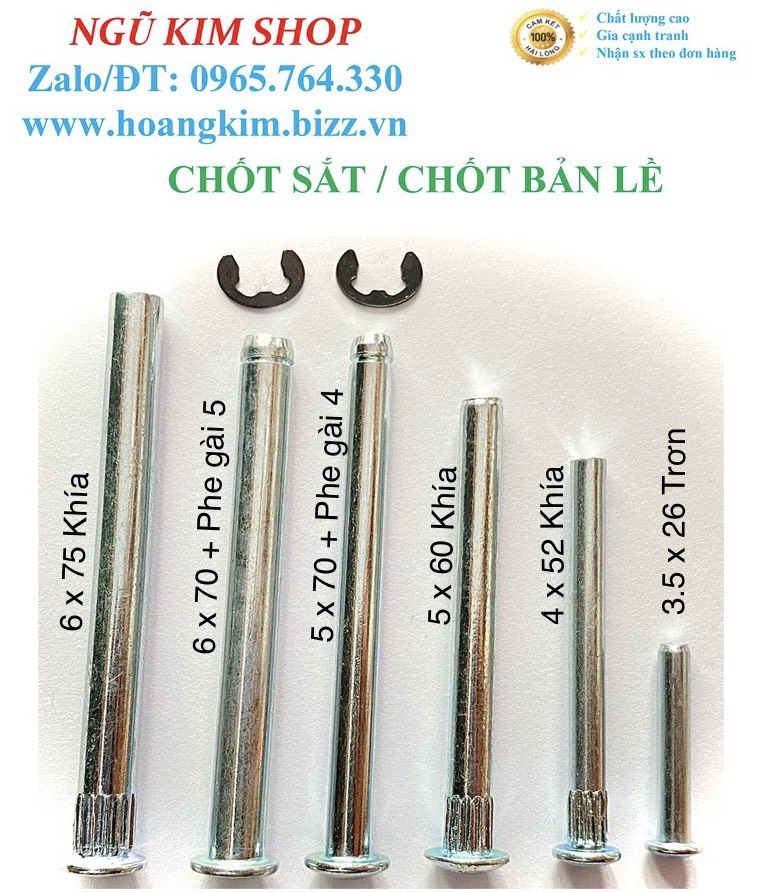 CHỐT SẮT _ RIVE M3,5; M4; M5; M6