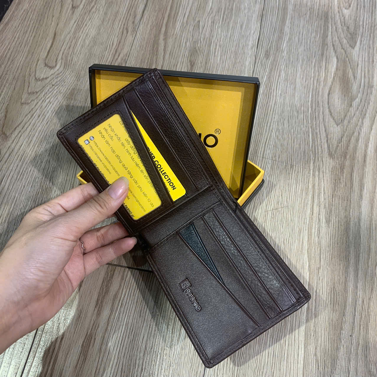 [PABNO] Ví Nam Da Bò Dáng Ngang Có Ngăn Khóa Tiện Dụng PABNO VF75