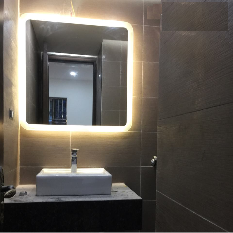 GƯƠNG TREO PHÒNG TẮM ĐÈN LED VUÔNG