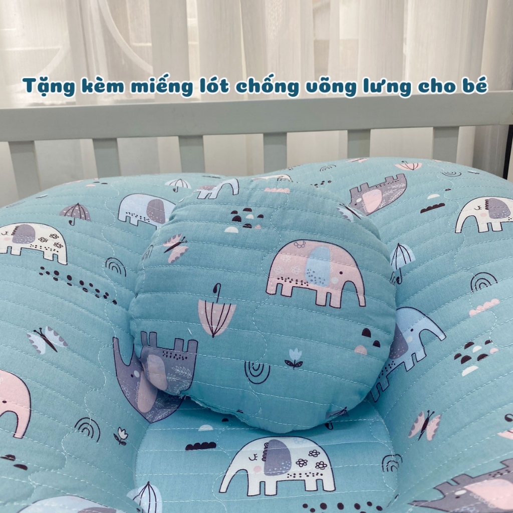 Gối Chống Trào Ngược Cho Bé Chất Liệu Cao Cấp Tặng Kèm Miếng Lót Lưng 245