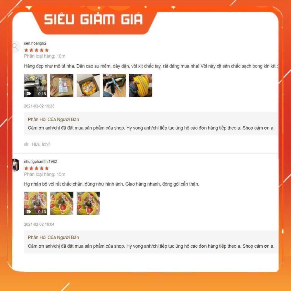 Bộ vòi xịt tăng áp 3 lần rửa xe tưới cây điều chỉnh mức nước tiết kiệm nước đa năng 206400