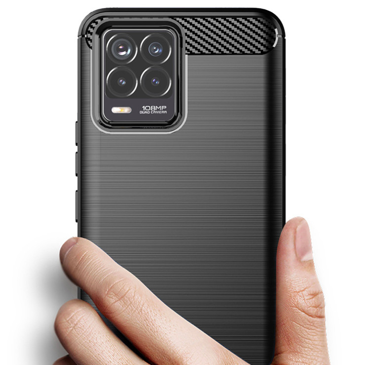 Ốp lưng chống sốc Vân Sợi Carbon cho Realme 8, Realme 8 Pro - Hàng nhập khẩu