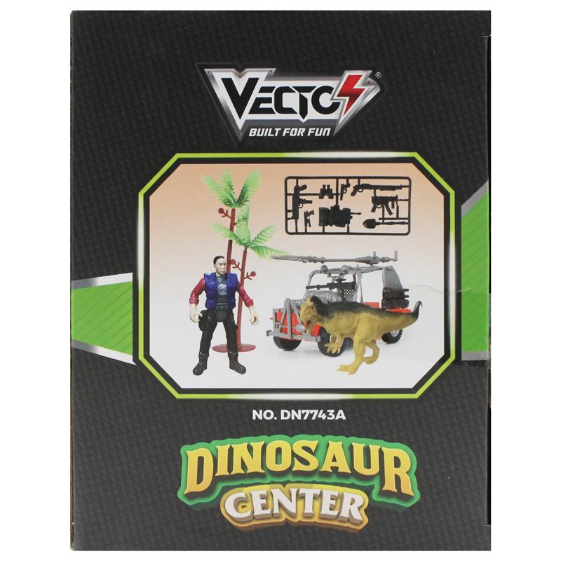 Bộ Đồ Chơi Trung Tâm Nghiên Cứu Khủng Long - Xe Jeep - Vecto DN7743A
