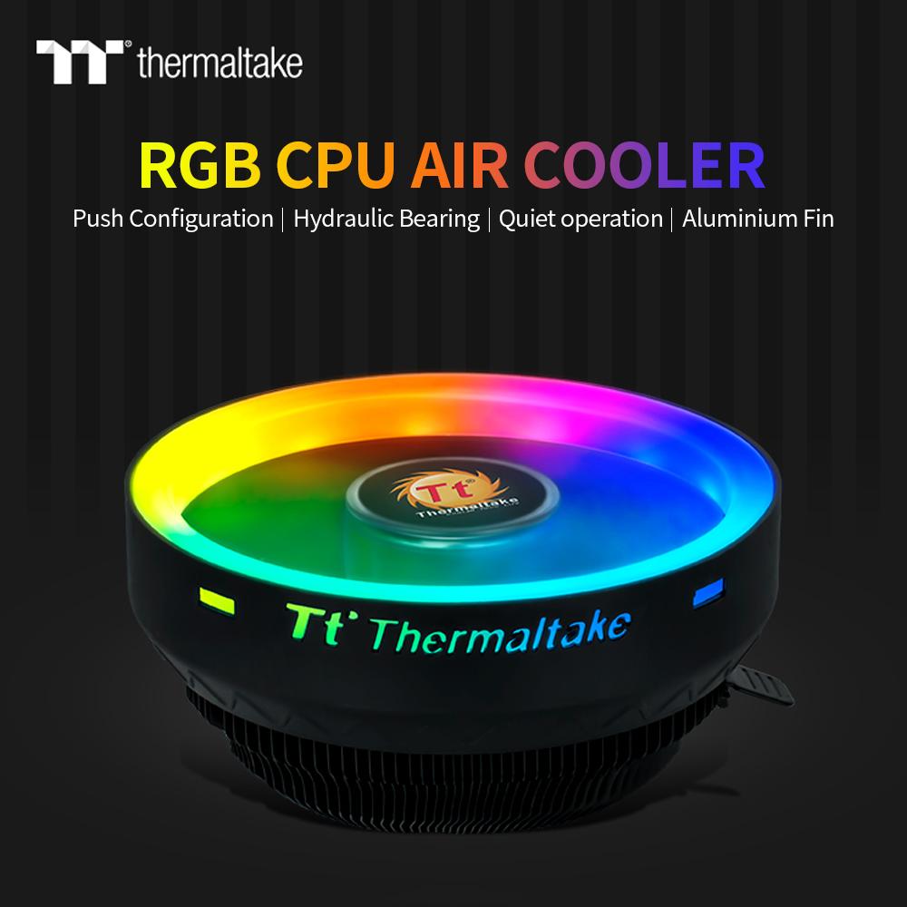 CPU tản nhiệt khí Thermaltake RGB / Vòng bi thủy lực / Vây nhôm / hỗ trợ hoạt động cho Intel / AMD Dynamic
