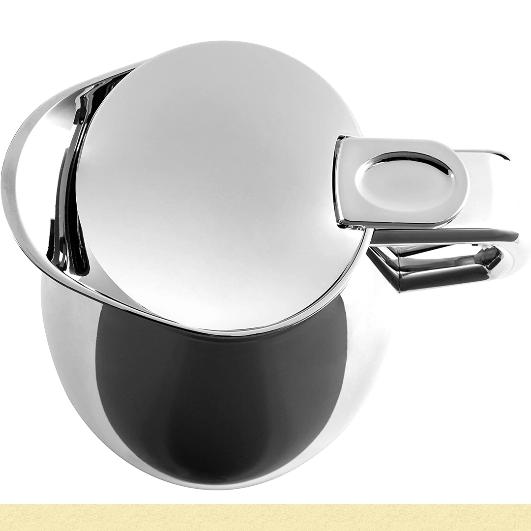 Bình giữ nhiệt Emsa PLAZA Isolierkanne Quick Tip, Chrom, 1,0 L màu inox - Đồ Gia Dụng Đức, Châu Âu - Homeliving