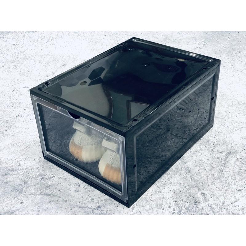 Hộp Đựng Giày Nhựa Cứng Cao Cấp Size Lớn, Cửa Nam Châm Lắp Ráp Tiện Lợi