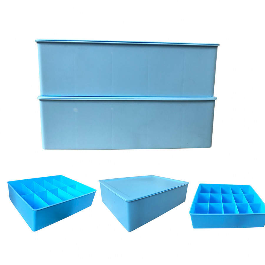 Bộ 2 khay đựng đồ lót,tất 10 ngăn và 15 ngăn đa năng