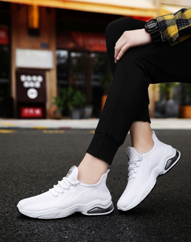 Giày nam, giày thể thao sneaker nam vải dệt lót kháng khuẩn phong cách hàn quốc QA348