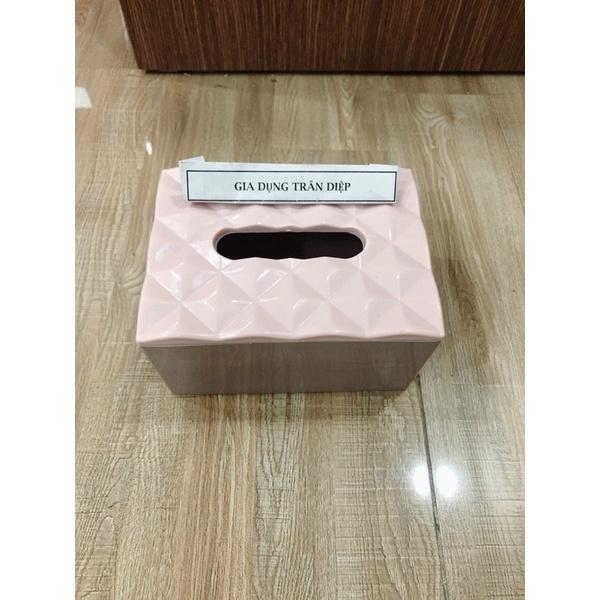 Hộp đựng giấy chữ nhật màu pastel 043