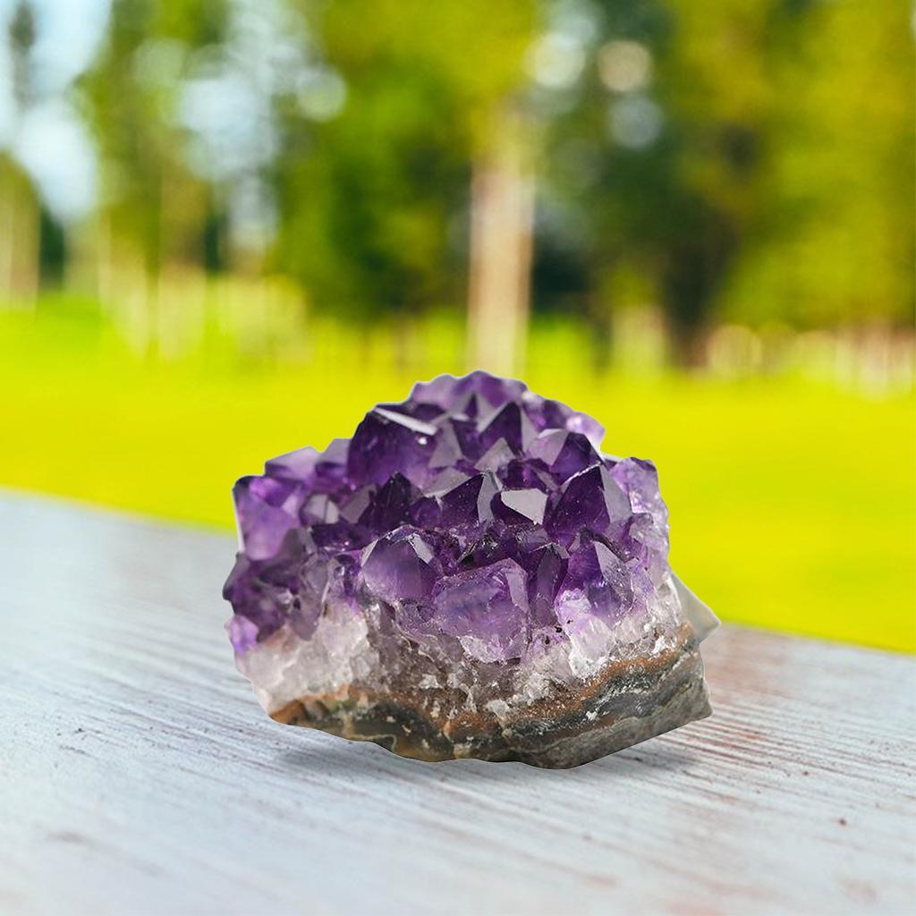 Unique Natural Amethyst Rock Mineral Uruguay for Spiritual Meditation Decor