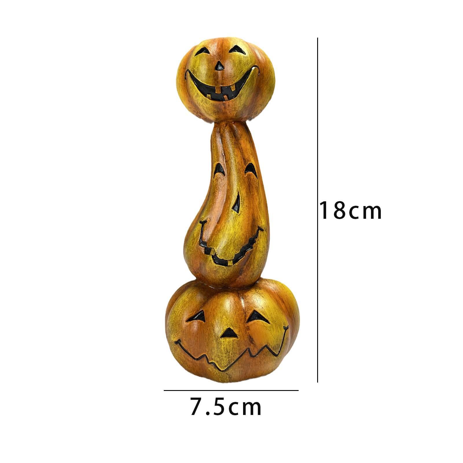 Halloween Candle Holder, Pumpkin Candlestick Holder Decorative Tabletop Taper Candle Holder for Club, Haunted House, Party, Holiday, Home