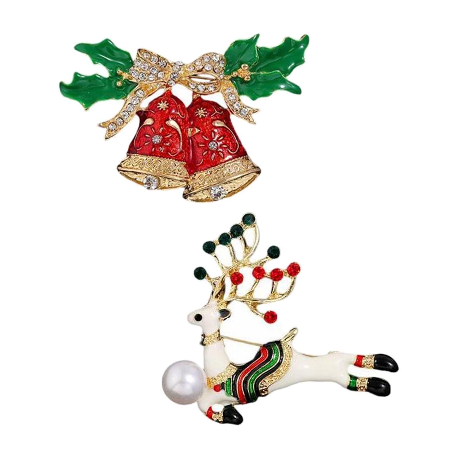 Elegant Christmas Brooch Pins Lapel Brooch for Clothes