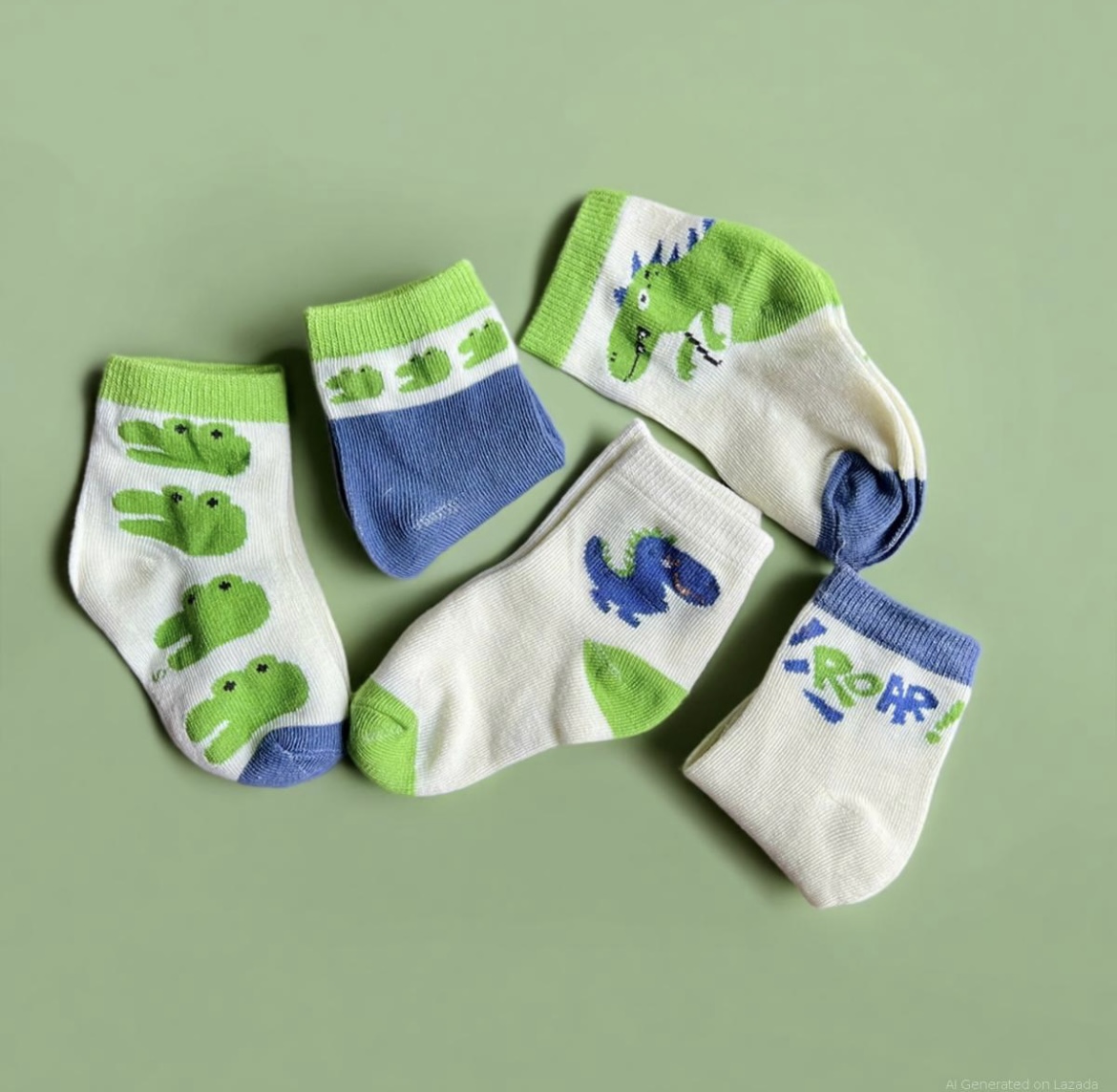 SET 5 ĐÔI TẤT VỚ XANH 14 DỄ THƯƠNG TỪ 1-12 TUỔI DÀNH CHO BÉ TRAI BÉ GÁI