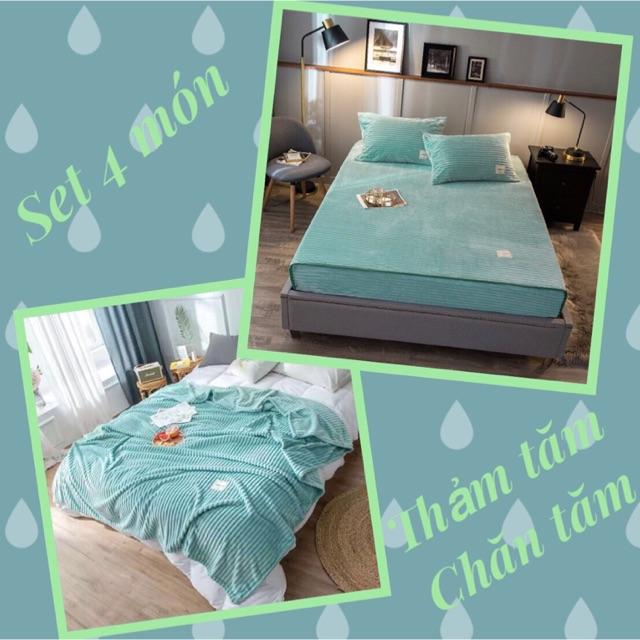 Bộ chăn ga tăm 4 món