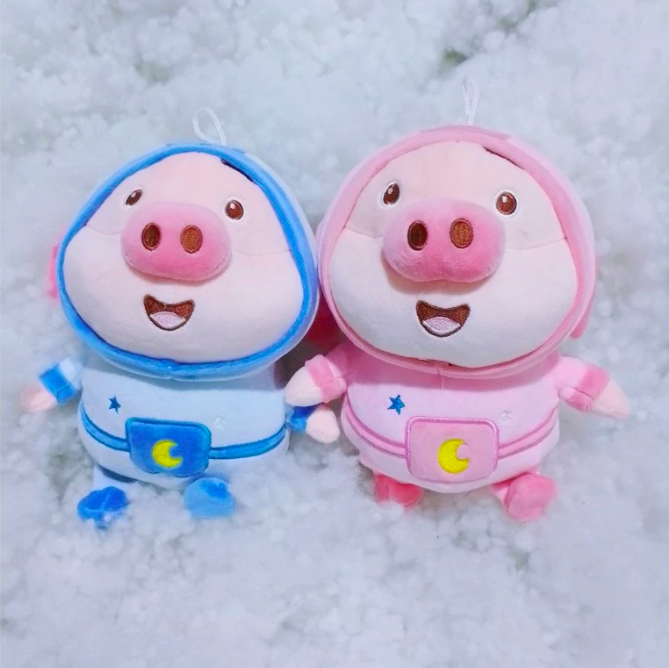 Thú nhồi bông heo cosplay phi hành gia đáng yêu - Size 20cm - Quà tặng gấu bông heo êm mịn cho bé