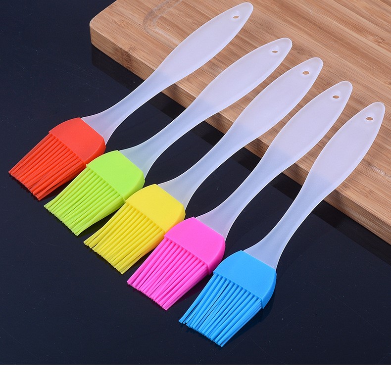 Cây Cọ Silicon chịu nhiệt độ cao, Cán Trong Quét Dầu, Bơ, Kem Trang Trí Bánh