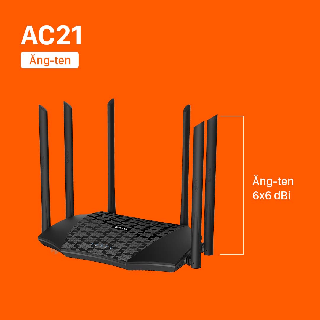 Tenda Thiết bị phát Wifi AC21 Chuẩn AC 2100Mbps - Hàng Chính Hãng