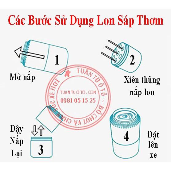 Sáp thơm khử mùi ô tô hình lon bia