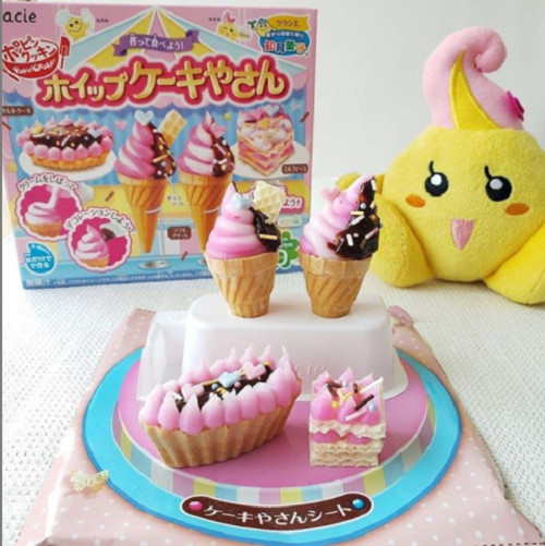 Combo 2 hộp kẹo Popin Cookin đồ chơi ăn được gồm: Kem Chocolate + Thế Giới Diệu Kỳ