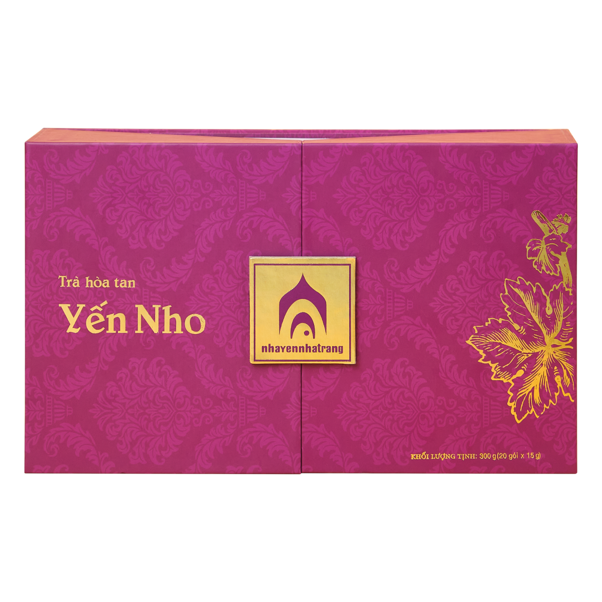 Trà Hòa Tan Yến Nho - Hộp 20 Gói - Trà Thanh Nhiệt - Trà Yến - Nhà Yến Nha Trang - Đặc Sản Nha Trang - Yến Sào Chất Lượng