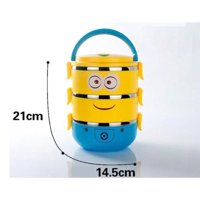 Cặp Lồng 3 Tầng Minion -2,1L