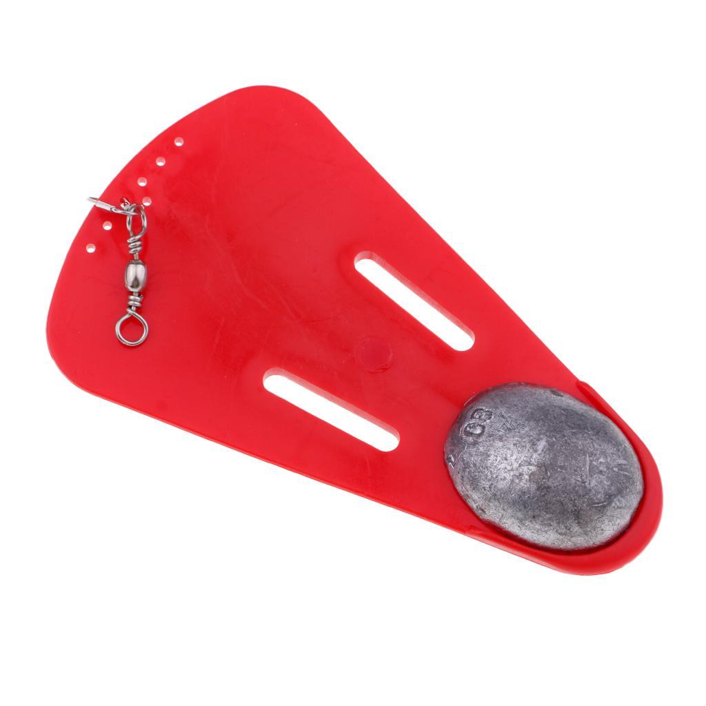 3pcs Fishing Trolling Diving Board With Lead Sinker Boat Fishing Diver Board