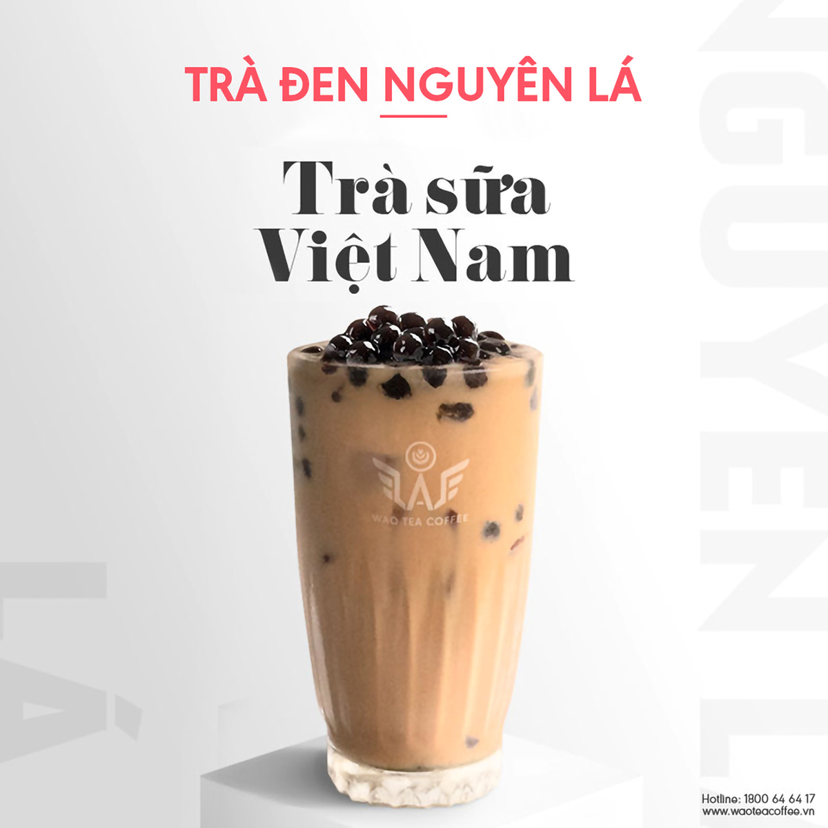 Trà Đen Nguyên Lá WAO (0,5kg/túi) pha trà sữa Việt Nam đậm vị trà